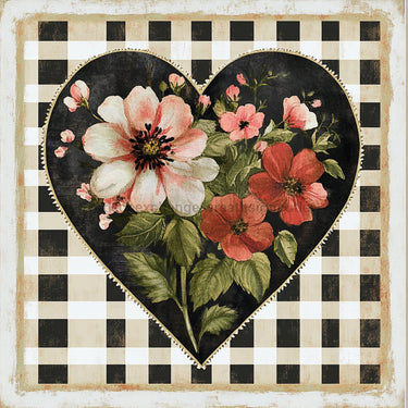 Valentine Sign, Heart Sign, DCO-02310, Sign For Wreath, 10x10 Metal Sign